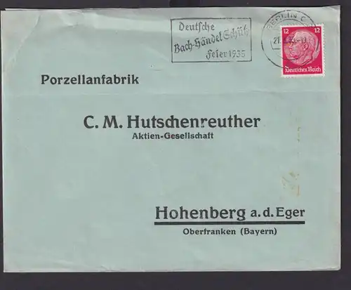 Berlin Deutsches Reich Drittes Reich Brief Anlass Kunst Kultur SST Deutsche
