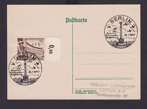 Berlin Deutsches Reich Drittes Reich Karte Philatelie SST Nationale Briefmarken