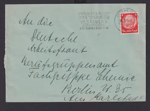 Berlin Deutsches Reich Drittes Reich Brief Anlass SST Das Wunder des Lebens