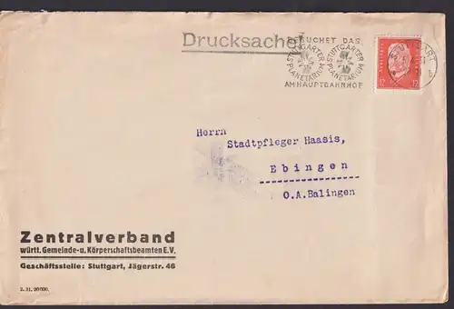 Stuttgart Baden Württemberg Deutsches Reich Drittes Reich Brief Urlaub Reisen
