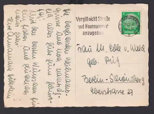 Berlin Charlottenburg Deutsches Reich Drittes Reich Ansichtskarte Postsache SST