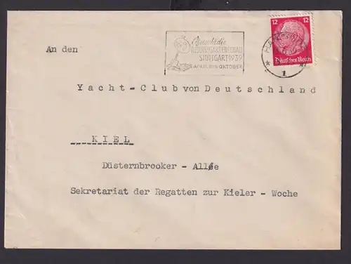 Hamburg Deutsches Reich Drittes Reich Brief Anlass Flora Pflanzen Botanik SST