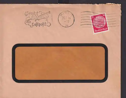 Deutsches Reich Drittes Reich Briefe Flugpost Postsache SST Benutzt die Luftpost