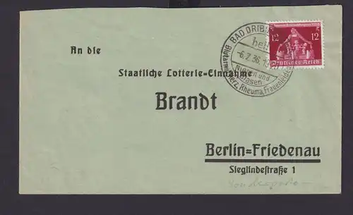 Bad Drieburg Westfalen Deutsches Reich Drittes Reich Brief Gesundheit Erholung