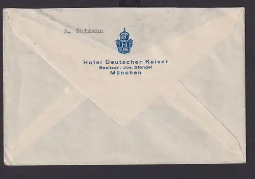 München Bayern Deutsches Reich Drittes Reich Brief Postsache SST In Brief