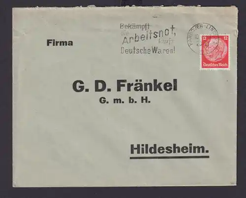 Hannover Niedersachsen Deutsches Reich Drittes Reich Brief SST Bekämpft die