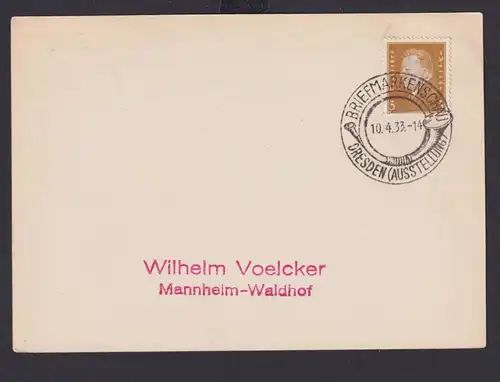 Dresden Sachsen Deutsches Reich Drittes Reich Karte Philatelie SST Briefmarken
