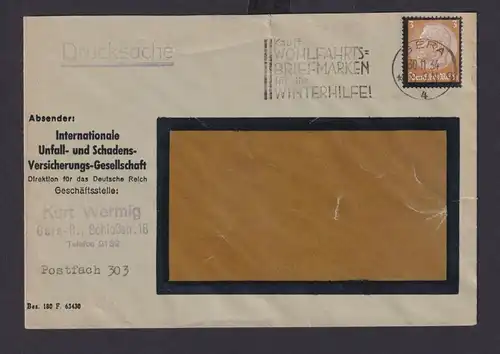 Gera Thüringen Deutsches Reich Drittes Reich Brief SST Kauft Wohlfartbriefmarken