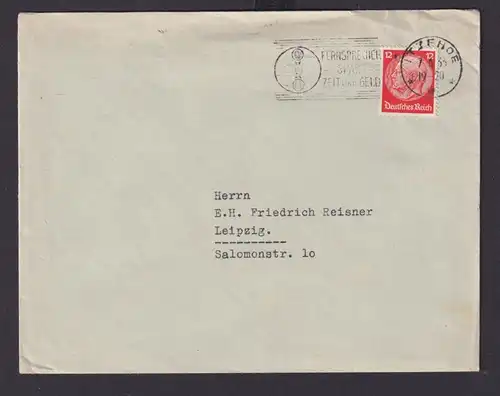 Deutsches Reich Drittes Reich Brief Postsache SST Fernsprecher Spart Zeit und