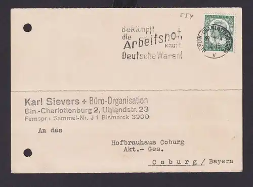 Berlin Charlottenburg Deutsches Reich Drittes Reich Karte SST Bekämpft die