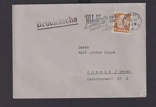 Deutsches Reich Drittes Reich Briefe SST Abfallfette und Öle sammeln und