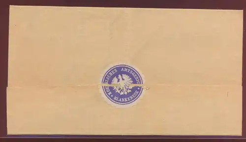 Deutsches Reich Dienst Brief Blankenese Hamburg n. Alsdorf auf kompl. Vordruck