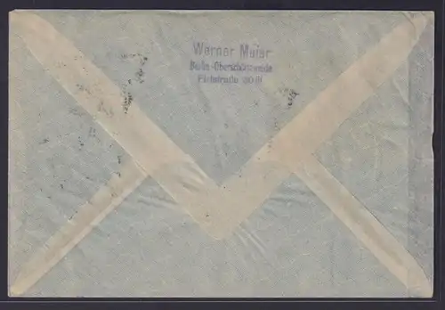 Flugpost airmail DDR Leipzig Warschau Polen 1960