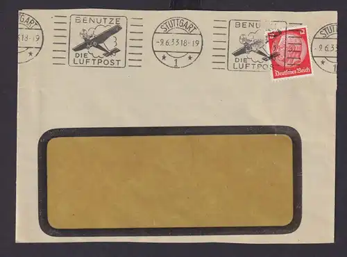 Deutsches Reich Drittes Reich Briefe Flugpost SST Benutze die Luftpost ab