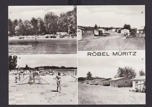 Ansichtskarte Röbel Müritz Mecklenburg Vorpommern Strand Urlaub Erholung
