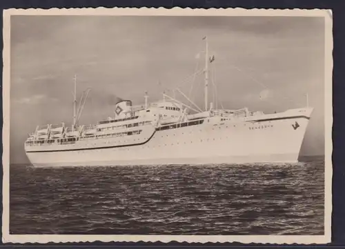 Ansichtskarte Schiff Schifffahrt Seefahrt Marine M.S. Skaubryn Passagierschiff