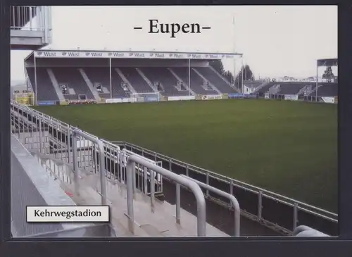Ansichtskarte Fußballstadion Eupen Belgien Kehrwegstadion