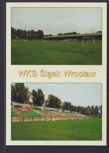 Ansichtskarte Fußballstadion Wroclaw Polen Stadion WKS Slask