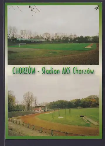 Ansichtskarte Fußballstadion Chorzow Polen Stadion AKS Chorzow