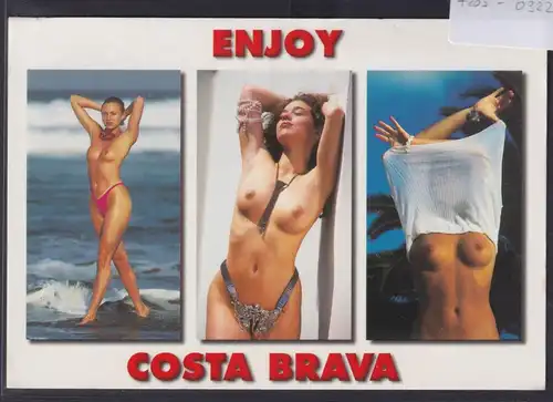 Ansichtskarte Erotik Akt Frauen Costa Brava Spanien ab Loret De Mar nach Wilrijk