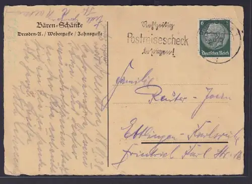 Ansichtskarte Reklame Bären Schänke zu Dresden Urkunde über 77 geleerte Gläser