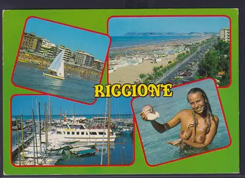 Ansichtskarte Riccione Italien Adria nach Tessenderlo Belgien