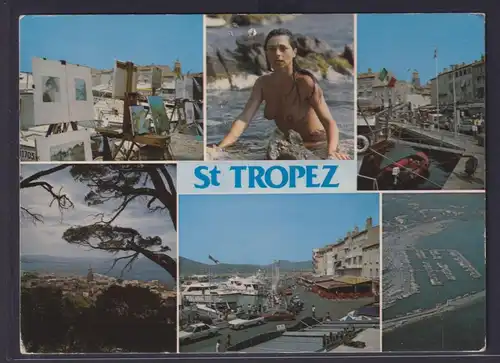 Ansichtskarte St. Tropez Frankreich Französische Riviera ab Grimaud nach Hasselt
