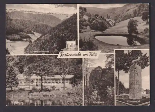 Ansichtskarte Frauenwald am Rennsteig Thüringen n. Rostock Mecklenburg