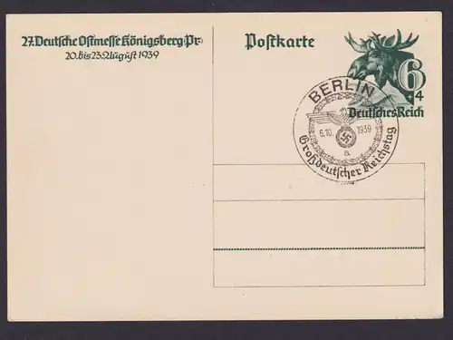 Königsberg Briefmarken Deutsches Reich Ganzsache Ostmesse Pferde Pferdesport
