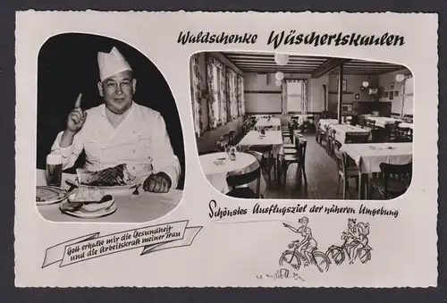 Ansichtskarte Idar Oberstein Rheinland Pfalz Gastronomie Waldschenke