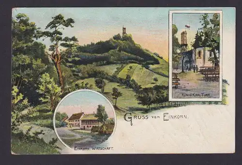 Litho Ansichtskarte Einkorn Berg B. Schwäbisch Hall Baden Württemberg n.