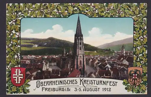Ansichtskarte Freiburg Breisgau Baden Württemberg Anlass Oberrheinisches