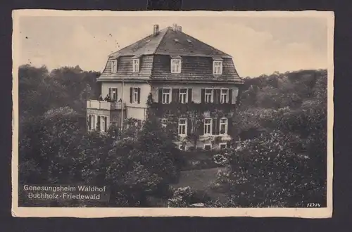 Ansichtskarte Buchholz Friedewald Sachsen Erholung Genesungsheim Waldhof n.