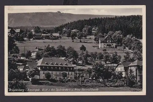 Ansichtskarte Brückenberg Sachsen Riesengebirge Prinz Heinrich Baude Hotel