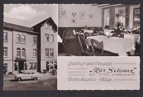 Ansichtskarte Bernkastel Kues Rheinland Pfalz Gastronomie Gasthof u. Pension