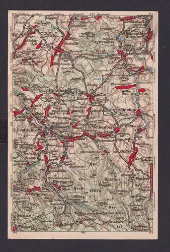 Ansichtskarte Landkarte Kartographie Sachsen Wona Verlag Königswartha