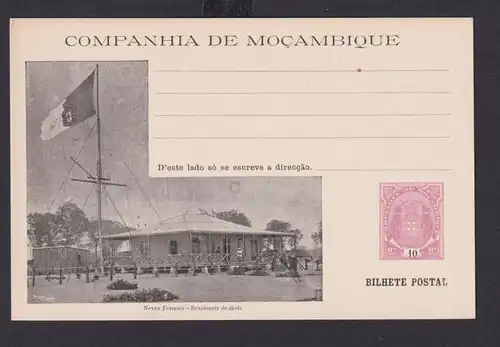 Mosambik Mocambique 10 Reis Africa Portugal colonies postal stationery Picture