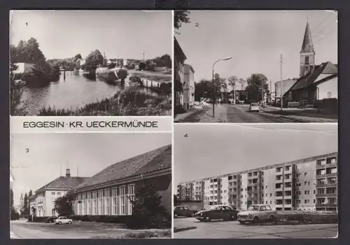 Ansichtskarte Eggesin Kr. Uckermünde Mecklenburg Vorpommern Gaststätte Hotel