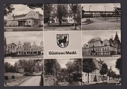 Ansichtskarte Güstrow Mecklenburg Vorpommern Versch. Ansichten n. Döbeln