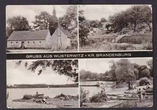 Ansichtskarte Wusterwitz Brandenburg Wusterwitzer See Bootsanleger Rat der