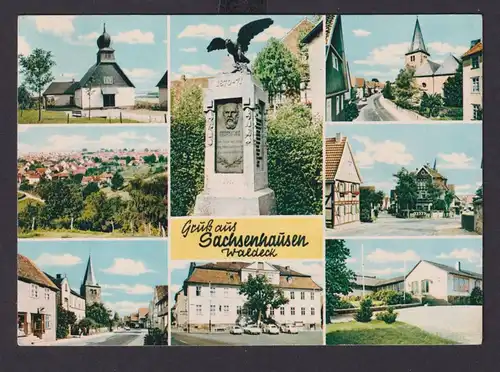 Ansichtskarte Sachsenhausen Waldeck Hessen Ortsansichten ab Korbach n. Köln