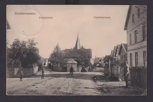 Ansichtskarte Sachsenhausen Waldeck Hessen Schulstrasse Friedrichstrasse n.
