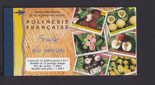 Frankreich Französisch Polynesien Kolonien Markenheftchen 788-799 Früchte Luxus