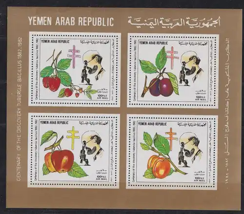 Jemen Yemen Kleinbogen little sheet 1982 Luxus postfrisch MNH Arab Republic