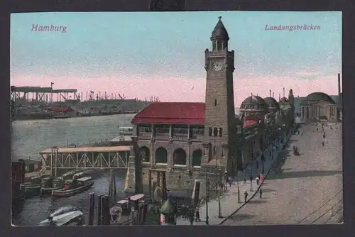 Ansichtskarte Hamburg Landungsbrücke