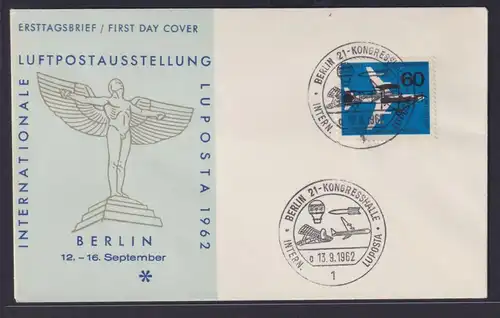 Berlin Flugpost Brief 50 Jahre Luftbeförderung Sonderstempel Kongreßhalle mit