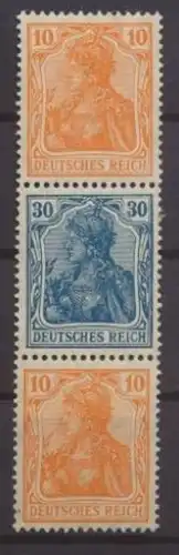 Deutsches Reich Zusammendruck Germania S 16 Luxus ungebraucht