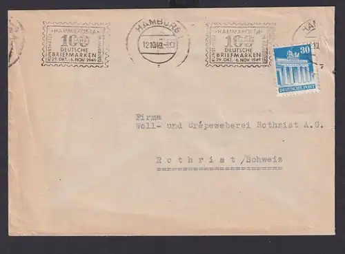 Bizone Brief EF 30 Pf Bauten mit SST 100 Jahre Deutsche Briefmarken Destination