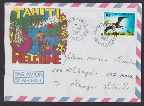 Frankreich Französisch Polynesien Brief exotischer Beleg