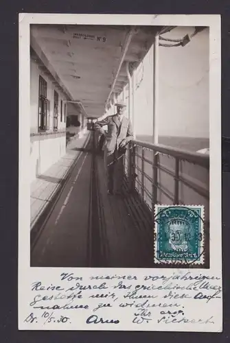 Private Foto Ansichtskarte Schiff Kreuzfahrt ab Dresden Sachsen nach Antwerpen